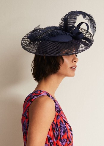 Phase Eight Navy Fascinator Hats Navy Canada | OYUSBX-287